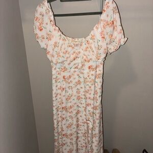 Commense Floral Print Midi Dress